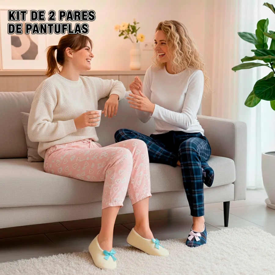 PANTUFLAS-01 KIT DE 2 PANTUFLAS 6815